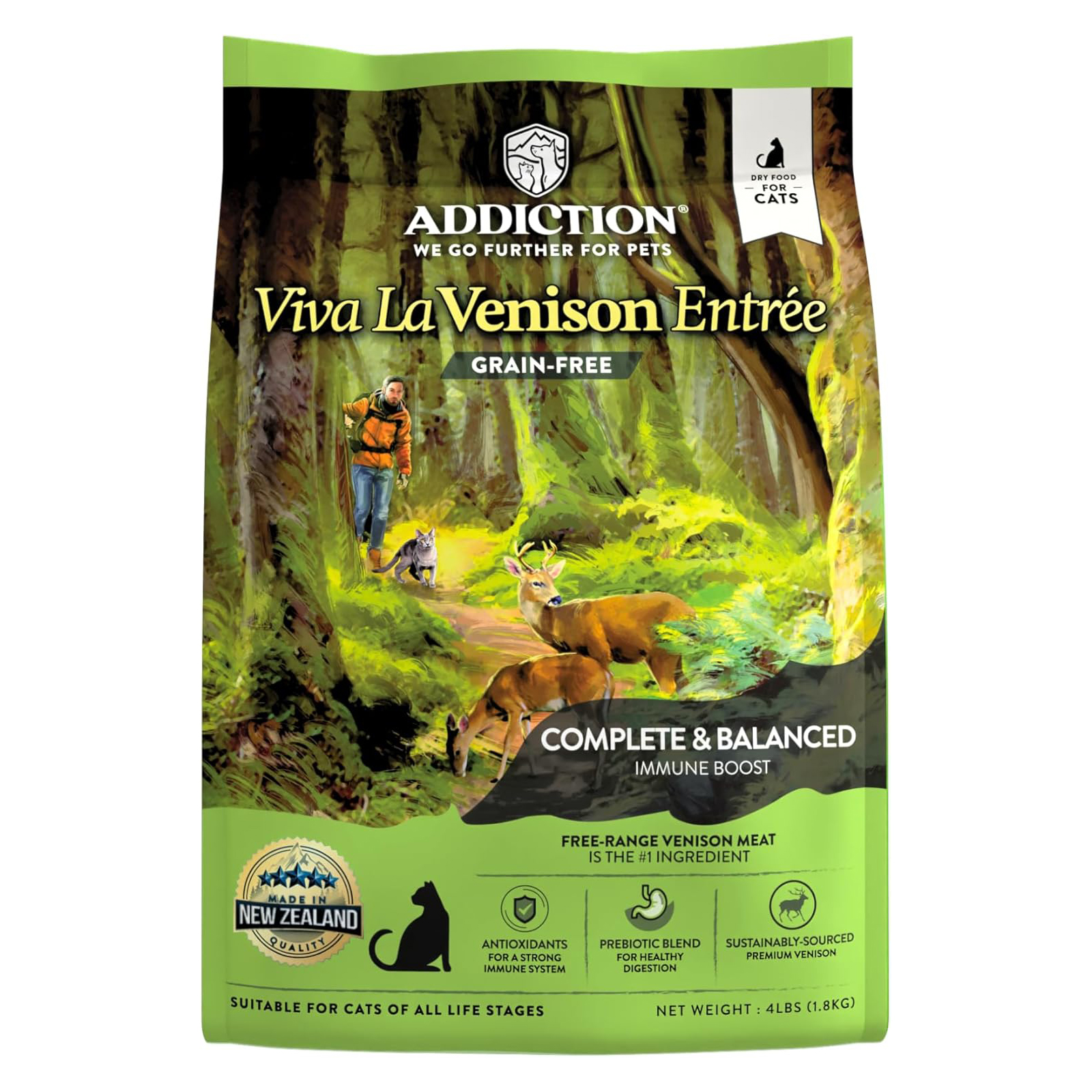 Addiction Viva Venison Grain-Free Dry Cat Food