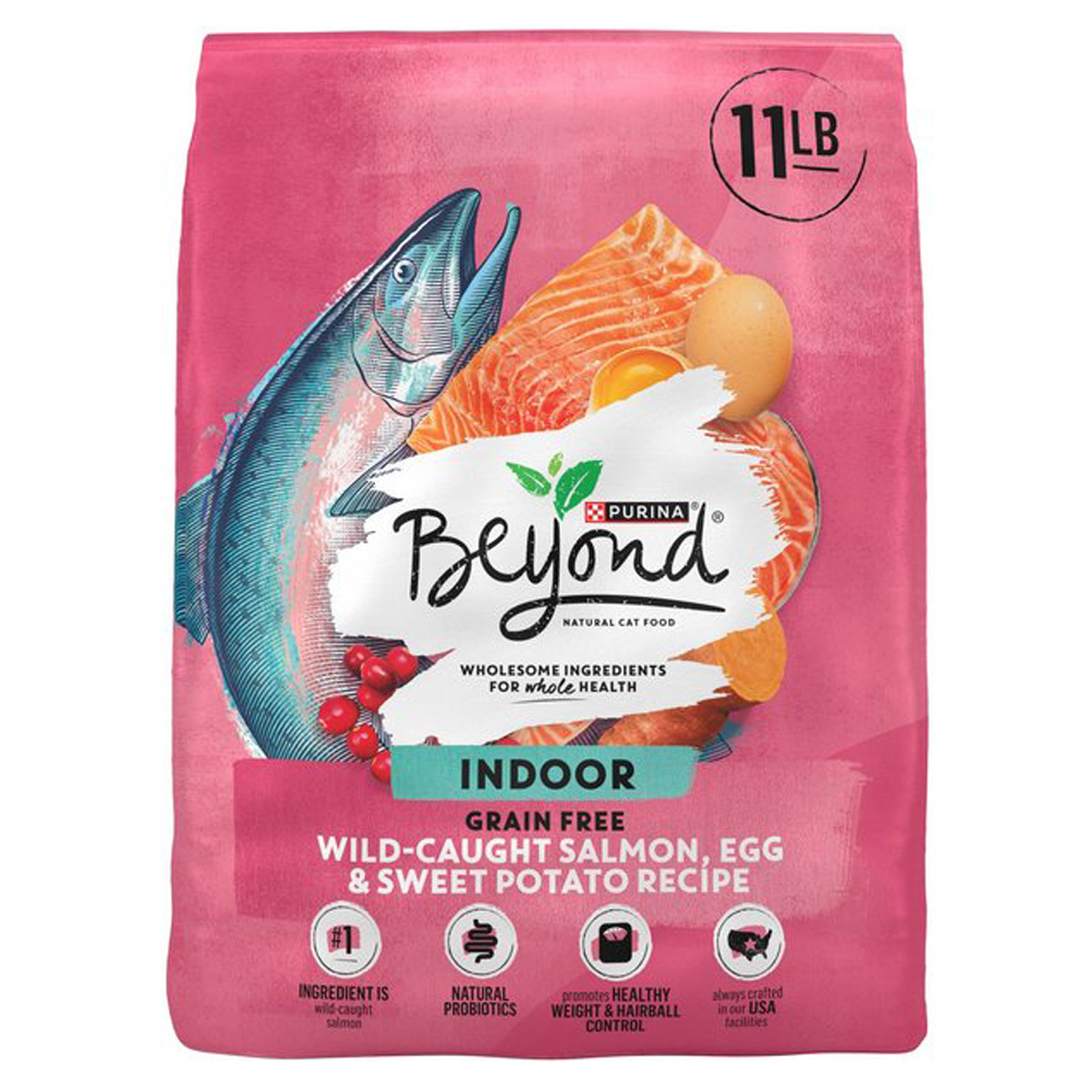 Purina Beyond Simply Indoor Wild-Caught Salmon, Egg & Sweet Potato Recipe Grain-Free Dry Cat Food